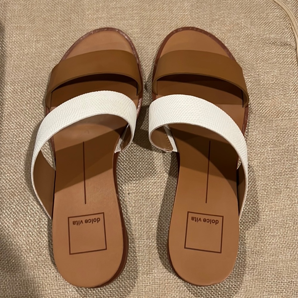 Dolce vita two strap leather sandal